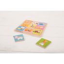 Bigjigs Toys - Fa formaberakó puzzle: 9 állat - JátékManufaktúra