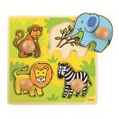 Bigjigs Toys - Első formaberakó puzzlem: Szafari - JátékManufaktúra