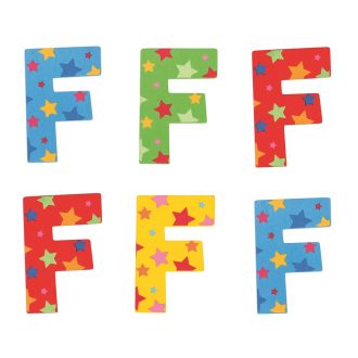 Bigjigs Toys - Csillagos betű F - JátékManufaktúra