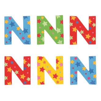 Bigjigs Toys - Csillagos betű N - JátékManufaktúra