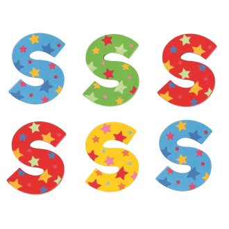 Bigjigs Toys - Csillagos betű S - JátékManufaktúra