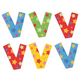 Bigjigs Toys - Csillagos betű V - JátékManufaktúra