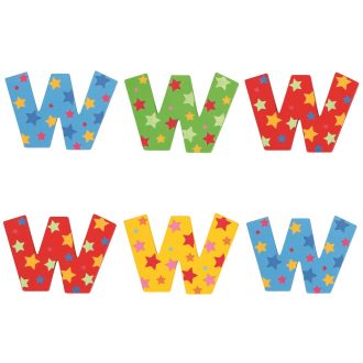 Bigjigs Toys - Csillagos betű W - JátékManufaktúra