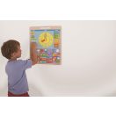 Bigjigs Toys - Angol mágneses naptár órával - JátékManufaktúra