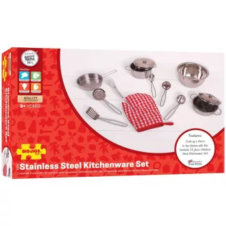 Bigjigs Toys - Fém edénykészlet - JátékManufaktúra