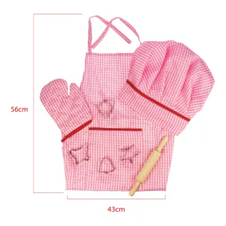 Bigjigs Toys - Rózsaszín séfkészlet - JátékManufaktúra