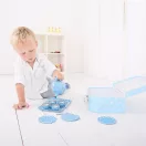Bigjigs Toys - Kék pöttyös teáskészlet - JátékManufaktúra