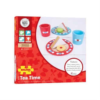 Bigjigs Toys - Uzsonnás készlet pöttyös - JátékManufaktúra