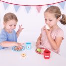 Bigjigs Toys - Uzsonnás készlet pöttyös - JátékManufaktúra