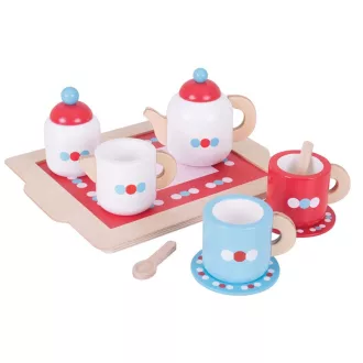 Bigjigs Toys - Pöttyös teáskészlet - JátékManufaktúra