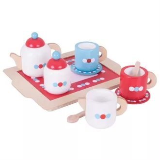 Bigjigs Toys - Pöttyös teáskészlet - JátékManufaktúra