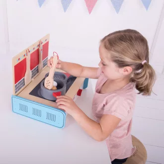 Bigjigs Toys - Serpenyő és tojás - JátékManufaktúra