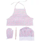 Bigjigs Toys - Szakácskészlet köténykével, pöttyös - JátékManufaktúra