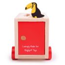 Bigjigs Toys - Fa szafari autó állatokkal - JátékManufaktúra