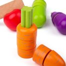 Bigjigs Toys - Fa szeletelős zöldség készlet - JátékManufaktúra