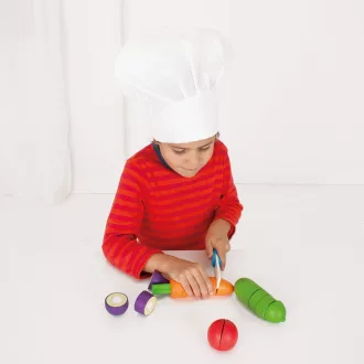 Bigjigs Toys - Fa szeletelős zöldség készlet - JátékManufaktúra