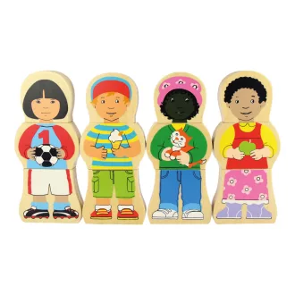 Bigjigs Toys - Fa puzzle Nemzetiségek - JátékManufaktúra