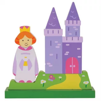 Bigjigs Toys - Mágneses álló puzzle Kastély - JátékManufaktúra