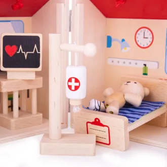 Bigjigs Toys - Mackó kórház - JátékManufaktúra