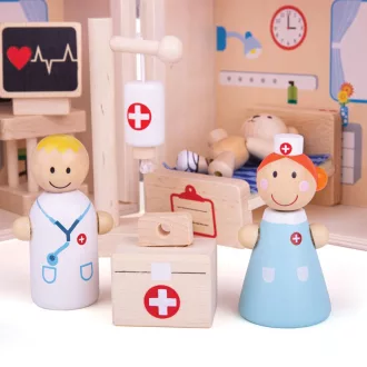 Bigjigs Toys - Mackó kórház - JátékManufaktúra