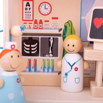 Bigjigs Toys - Mackó kórház - JátékManufaktúra