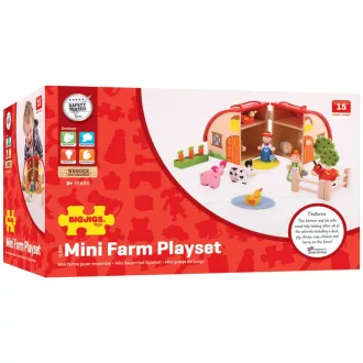 Bigjigs Toys - Tanyasi készlet bőröndben - JátékManufaktúra
