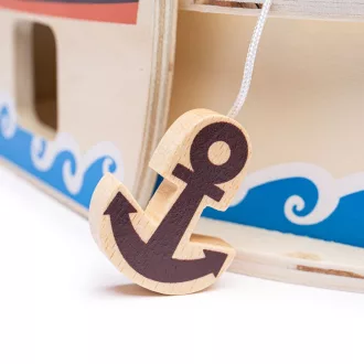 Bigjigs Toys - Kalózhajó kalózokkal - JátékManufaktúra