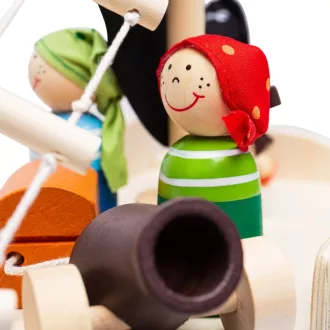Bigjigs Toys - Kalózhajó kalózokkal - JátékManufaktúra