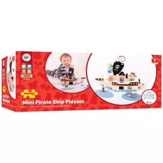 Bigjigs Toys - Kalózhajó kalózokkal - JátékManufaktúra