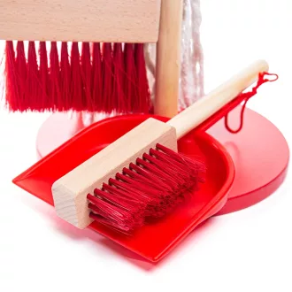 Bigjigs Toys - Takarító játékkészlet piros - JátékManufaktúra