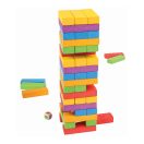 Bigjigs Toys - Színes Jenga - JátékManufaktúra