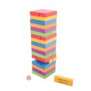 Bigjigs Toys - Színes Jenga - JátékManufaktúra
