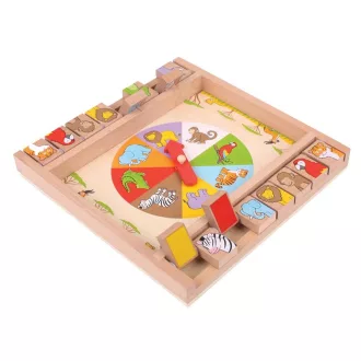 Bigjigs Toys - Rulett állatokkal - JátékManufaktúra