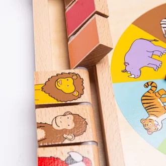 Bigjigs Toys - Rulett állatokkal - JátékManufaktúra