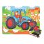 Bigjigs Toys - Fa puzzle traktor (9 db) - JátékManufaktúra