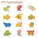 Bigjigs Toys - Mágneses horgászjáték tengeri - JátékManufaktúra