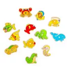 Bigjigs Toys - Mágneses horgászjáték tengeri - JátékManufaktúra