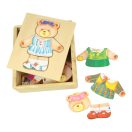 Bigjigs Toys - Öltöztetős puzzle Mackóné - JátékManufaktúra