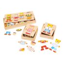 Bigjigs Toys - Öltöztetős puzzle Mackóné - JátékManufaktúra