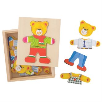 Bigjigs Toys - Öltöztetős puzzle Mackó úr - JátékManufaktúra