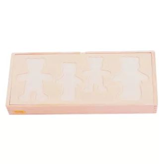 Bigjigs Toys - Öltöztetős puzzle Mackó család - JátékManufaktúra
