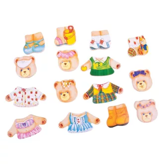 Bigjigs Toys - Öltöztetős puzzle Mackó család - JátékManufaktúra
