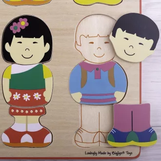 Bigjigs Toys - Formaberakó puzzle Barátok - JátékManufaktúra