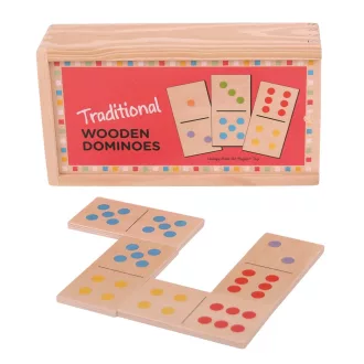 Bigjigs Toys - Klasszikus fa dominó - JátékManufaktúra