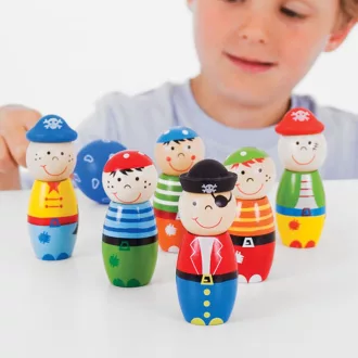 Bigjigs Toys - Fa kugli kalózok - JátékManufaktúra