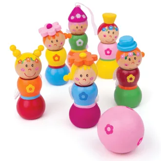 Bigjigs Toys - Fa kugli tündérek - JátékManufaktúra