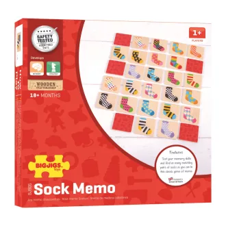 Bigjigs Toys - Zokni memóriajáték - JátékManufaktúra