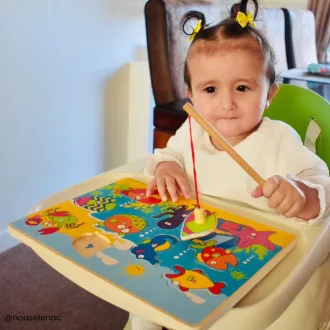 Bigjigs Toys - Fa tengeri horgászjáték - JátékManufaktúra