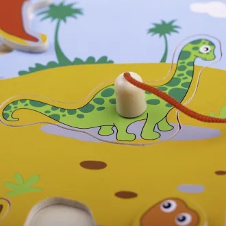 Bigjigs Toys - Fa dínófogó játék - JátékManufaktúra