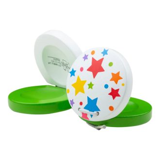 Bigjigs Toys - Kasztanyetta csillagos (zöld) - JátékManufaktúra